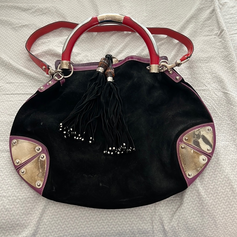Gucci velvet tote